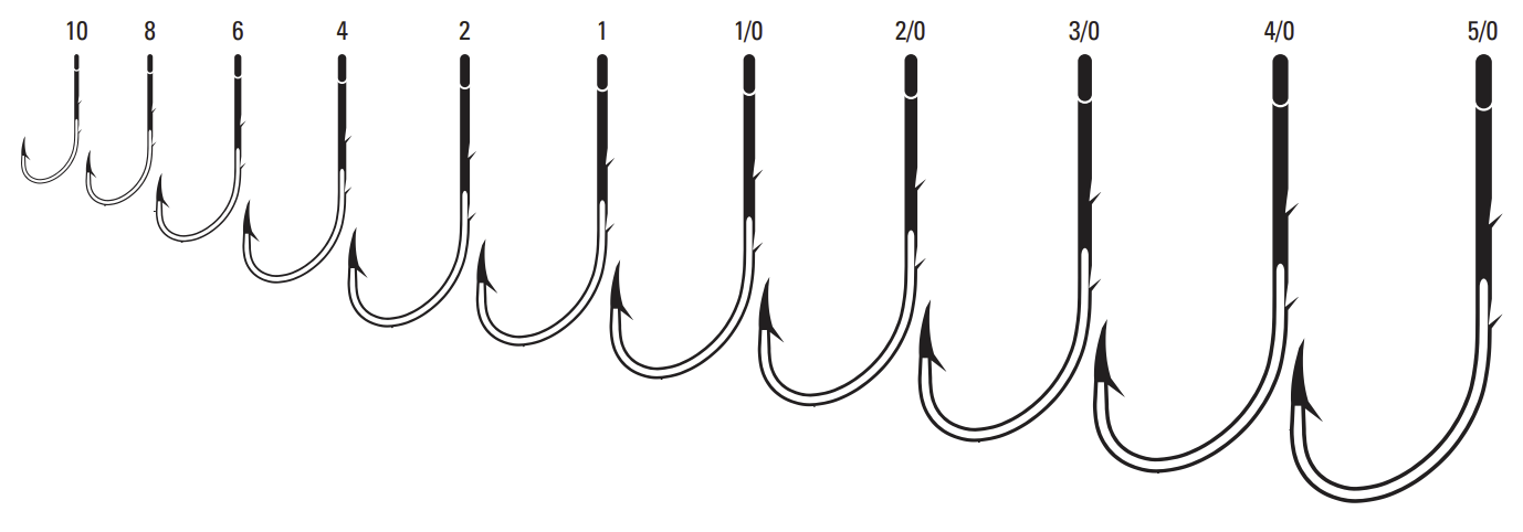 Size 10 fishing clearance hooks